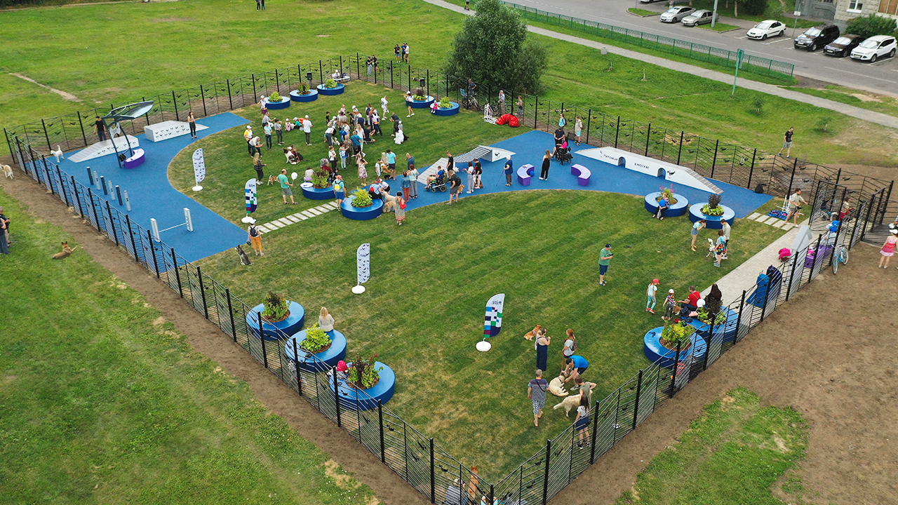 Площадка для выгула собак на улице Рудневка (ВАО, Косино-Ухтомский)