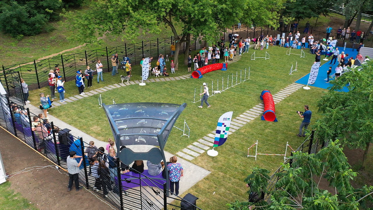 Площадка для выгула собак на улице Шоссейная (ЮВАО, Печатники)