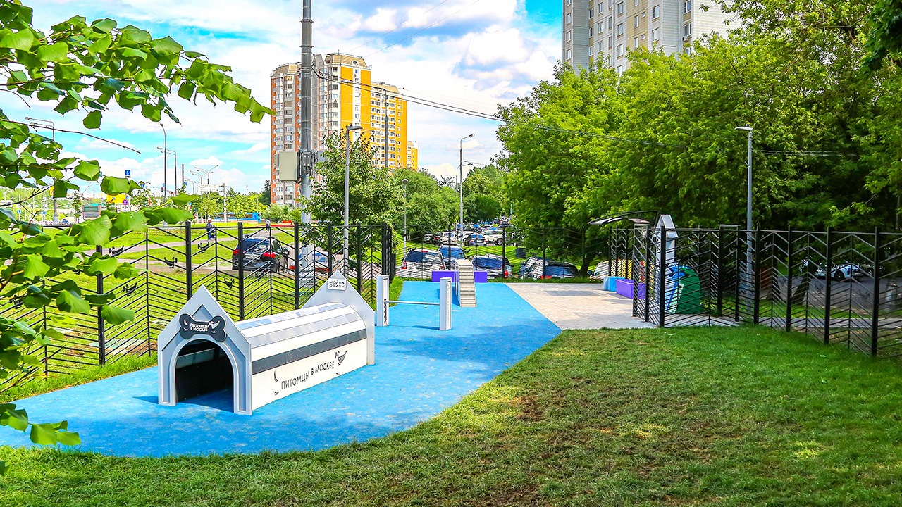 Площадка для выгула собак на улице Элеваторная (ЮАО, Бирюлево Восточное)