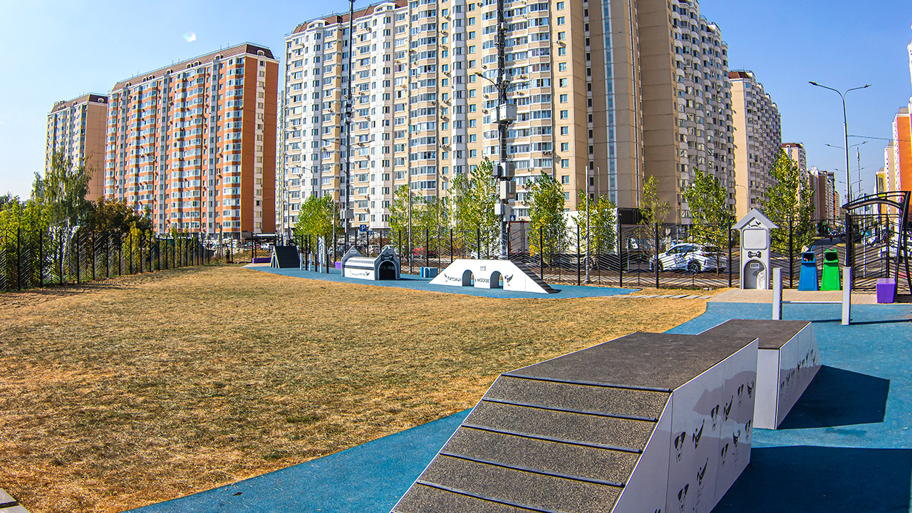 Площадка для выгула собак на улице Недорубова (ЮВАО, Некрасовка)