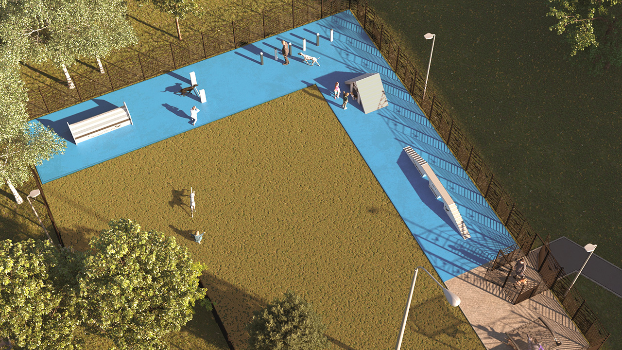 Площадка для выгула собак в Матушкино (ЗелАО, Матушкино)