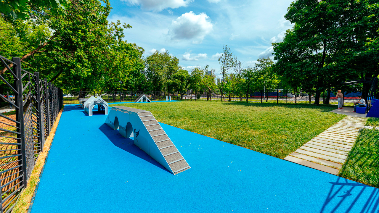 Площадка для выгула собак на улице Каспийская (ЮАО, Царицыно)